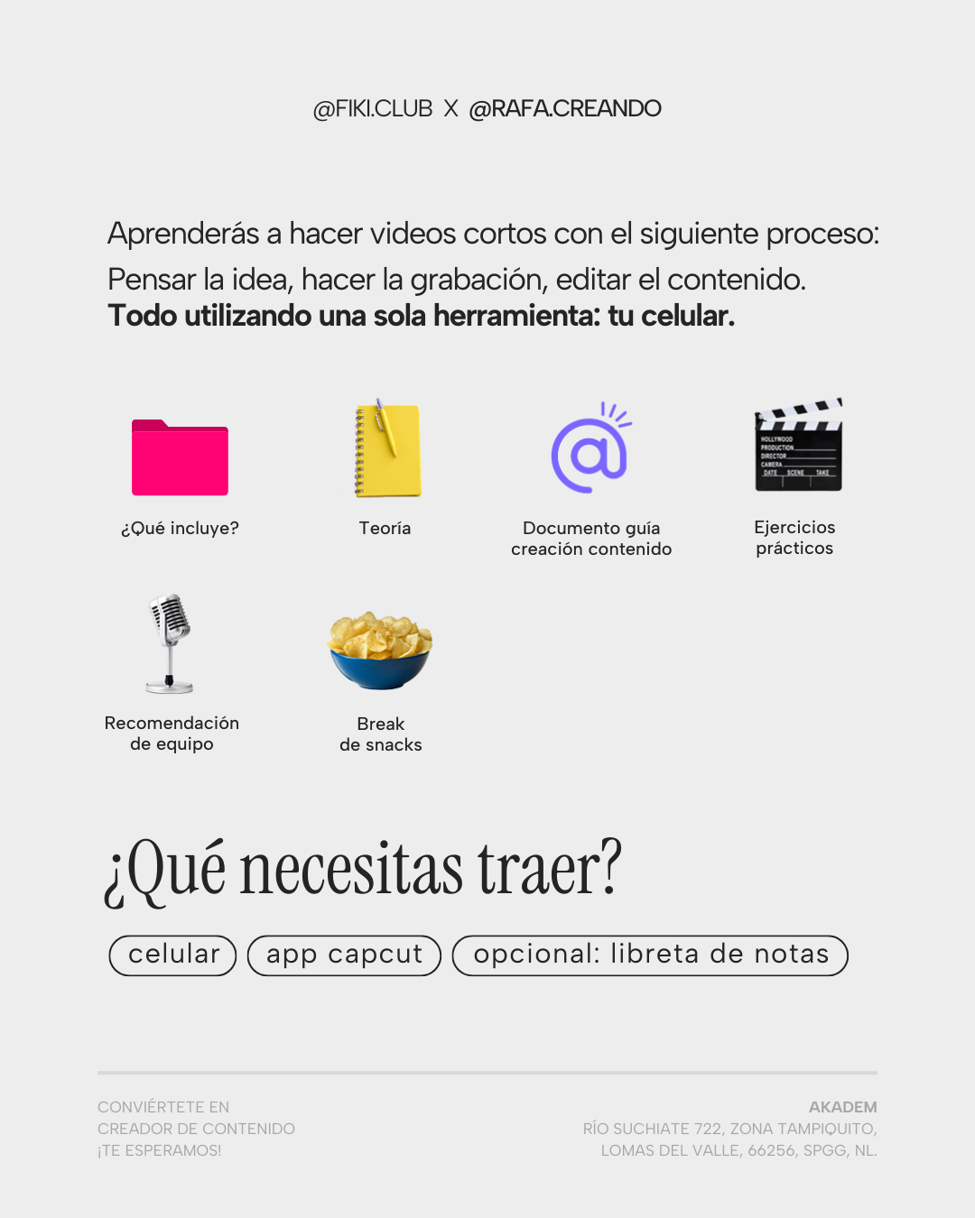 Conviértete en Creador de Contenido | MONTERREY 2025