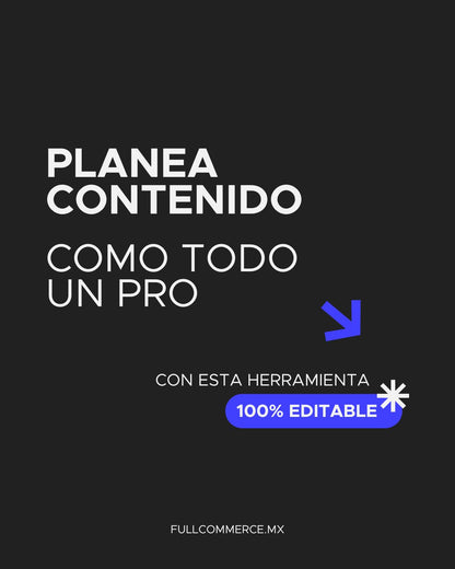 Planner + Calendario de Contenidos