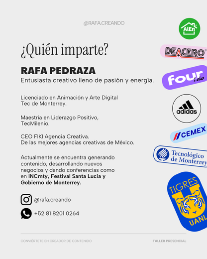 Conviértete en Creador de Contenido | Mérida junio 2025