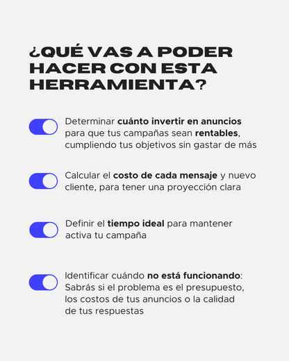 Calculadora de Inversión para Campañas de Mensajes